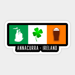 Annacurra Ireland, Gaelic - Irish FlagL Sticker